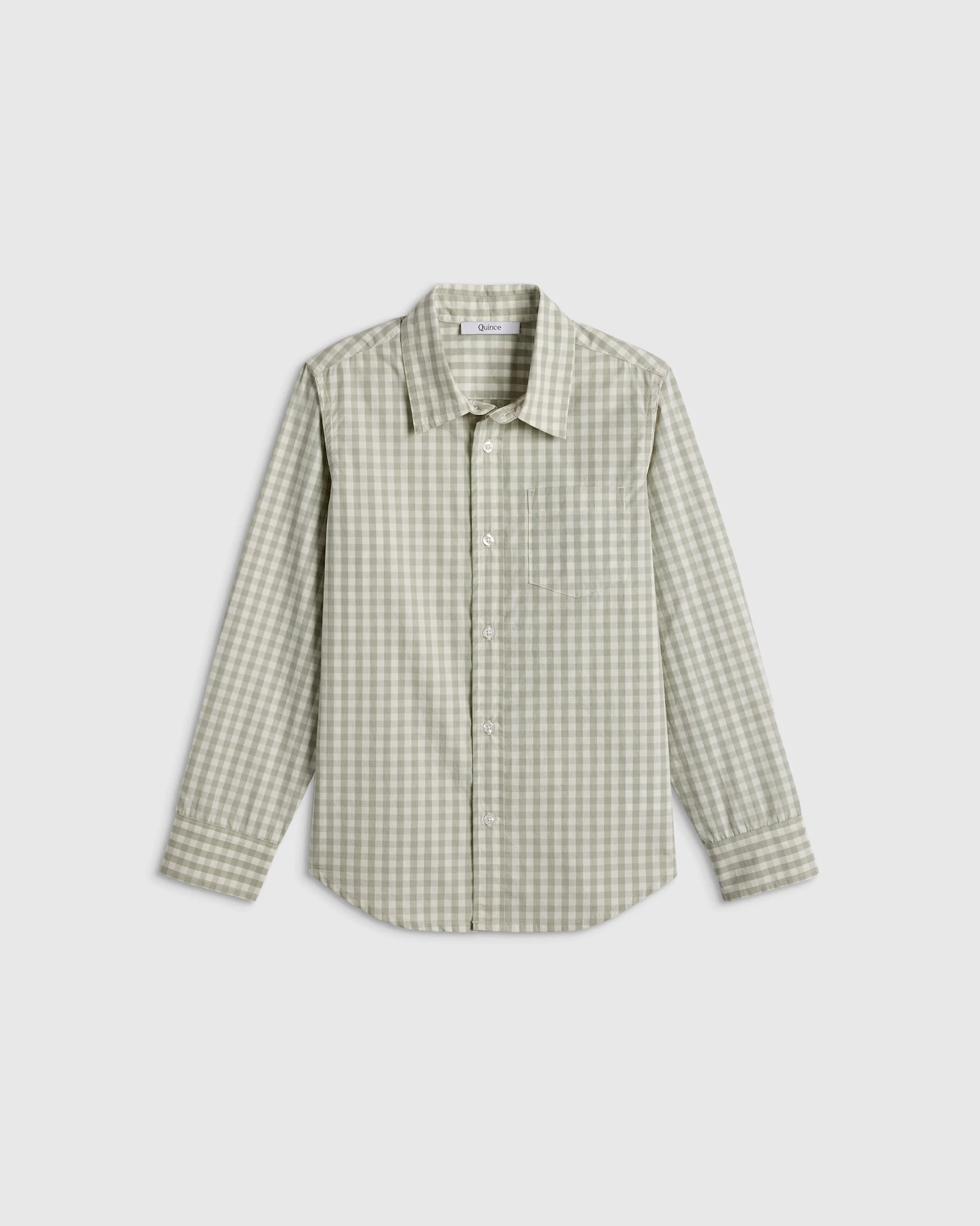 100% Cotton Poplin Printed Long Sleeve Button Down | Quince