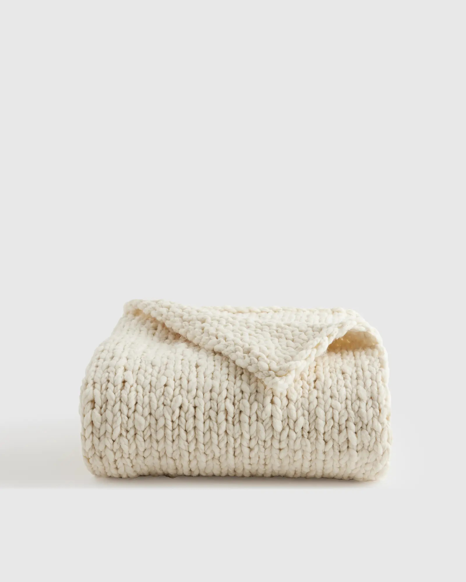 Chunky Hand Knit Wool Throw | Quince