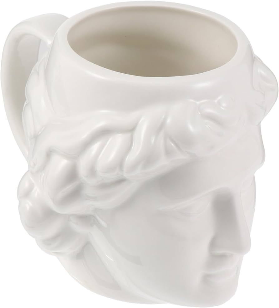 SHERCHPRY 1pc Head of David Mug Head Mug David Sculpture Mug Roman Sculpture Water Cup for Milk J... | Amazon (US)