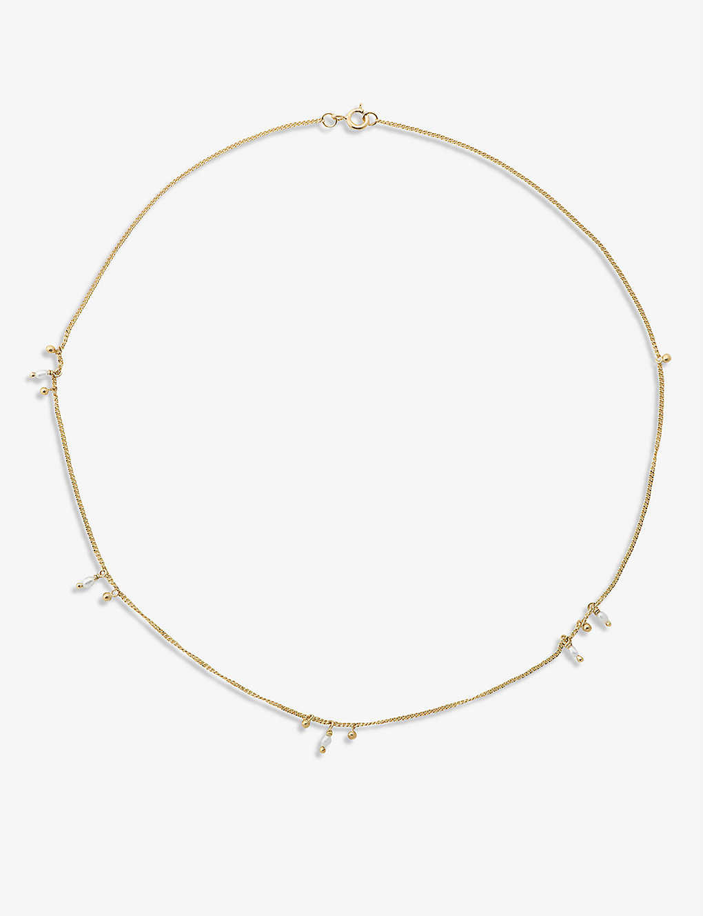 Cosmic Dust 14ct gold-plated sterling silver and freshwater pearl necklace | Selfridges
