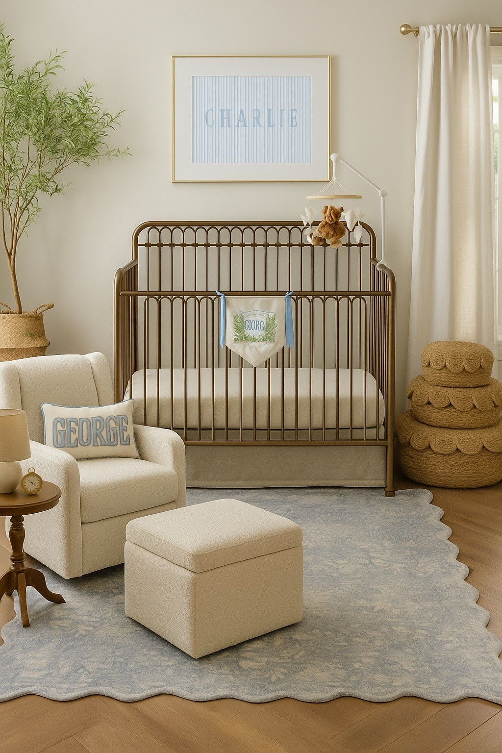 My vision for baby boy’s nursery 🥹🩵

Grandmillennial home decor, grandmillennial decor, grandmillennial nursery, gold crib, baby boy nursery

#LTKHome #LTKBaby