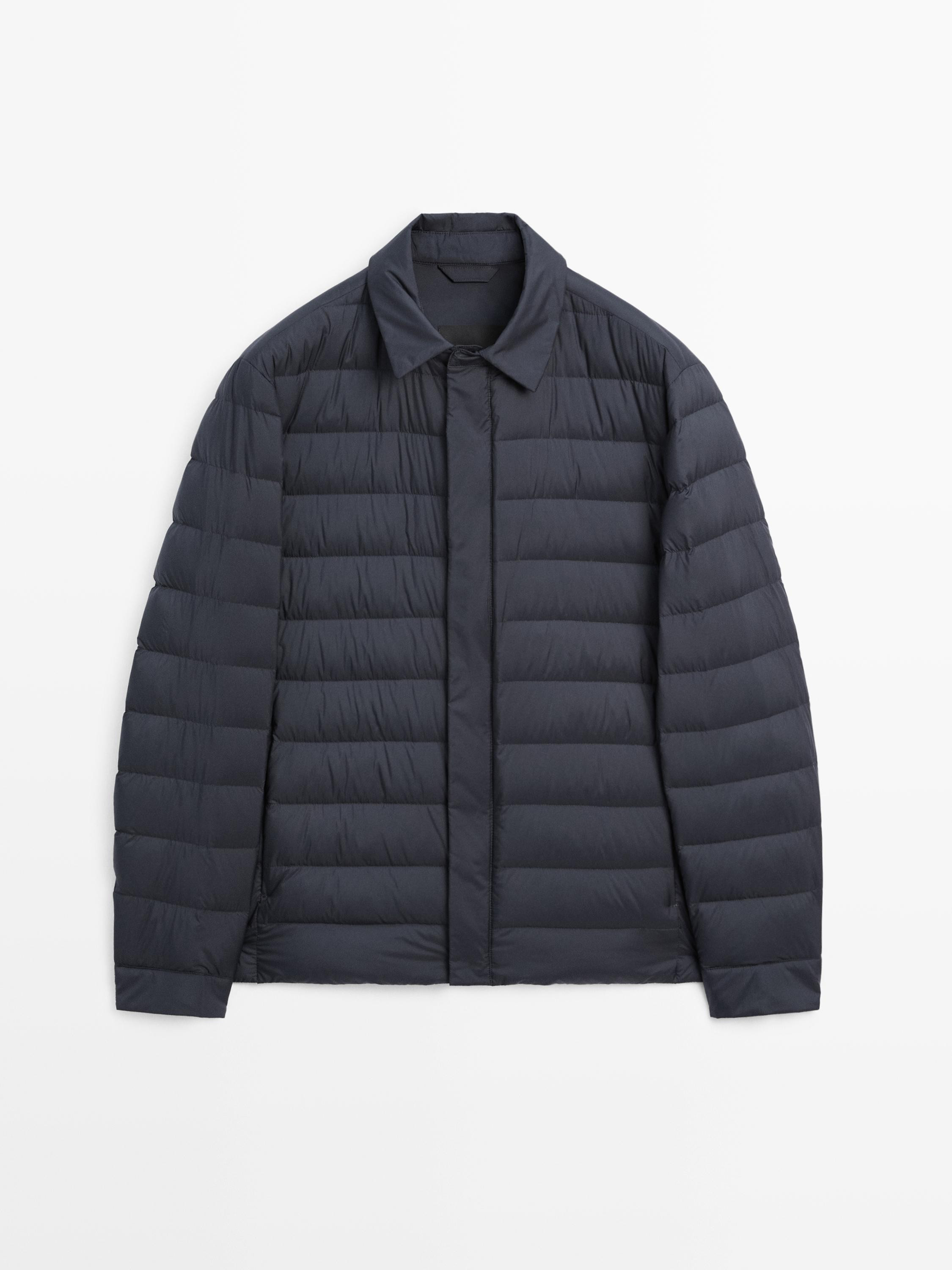 Water-repellent ultra lightweight down blend jacket | Massimo Dutti US