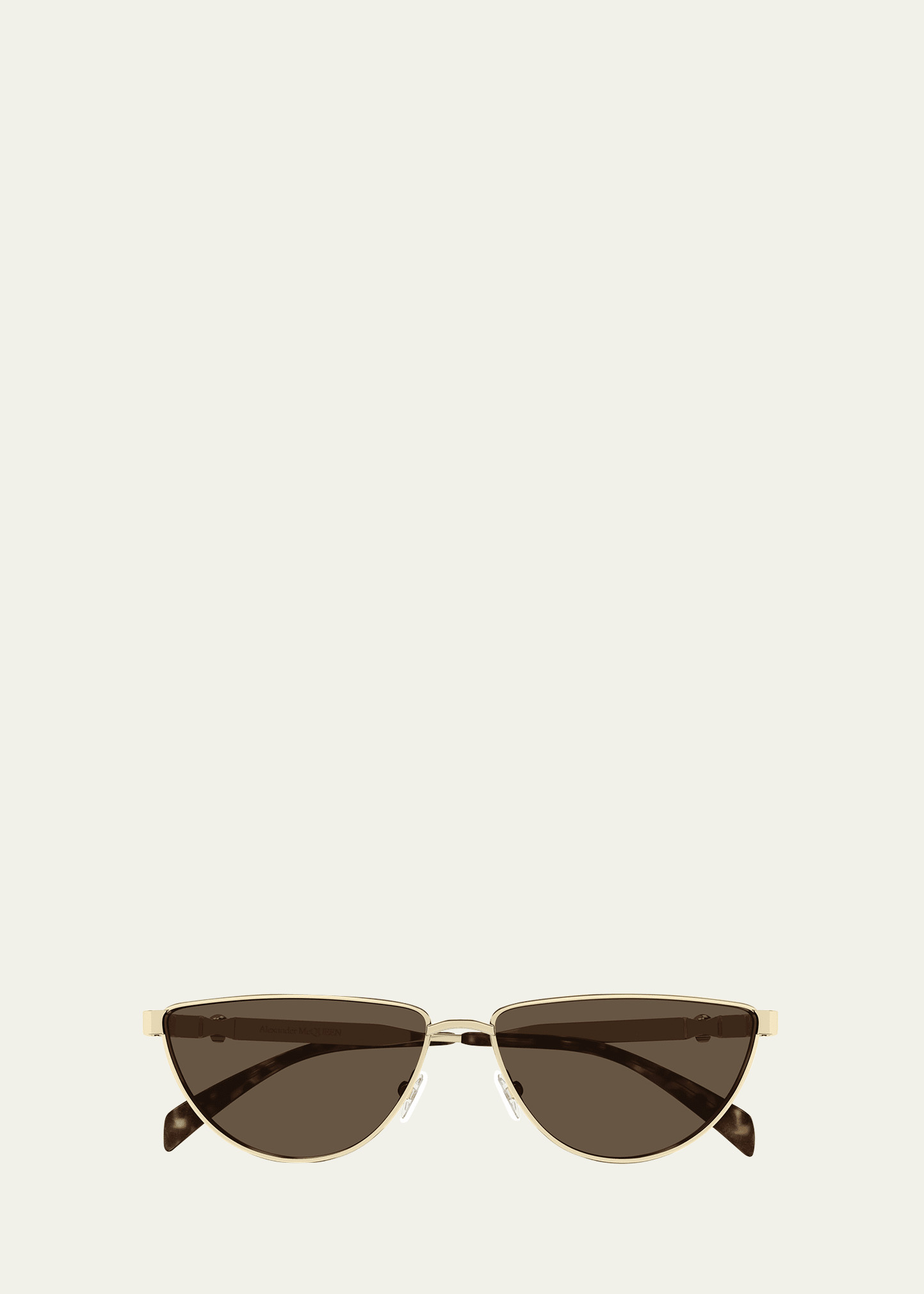 McQueen Skull Logo Metal Cat-Eye Sunglasses | Bergdorf Goodman