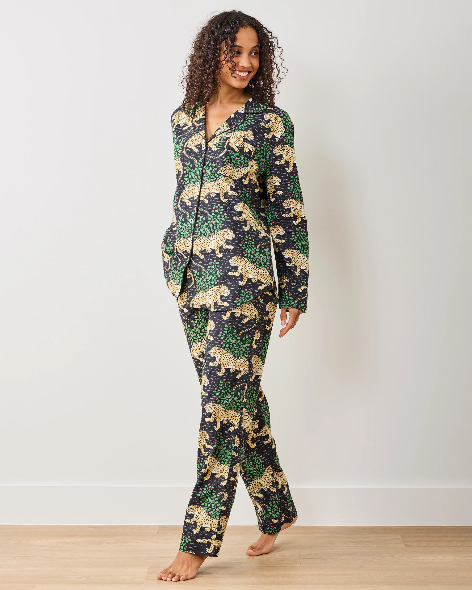 Bagheera - Women's Cotton Long Sleeve Set - Ink | Printfresh