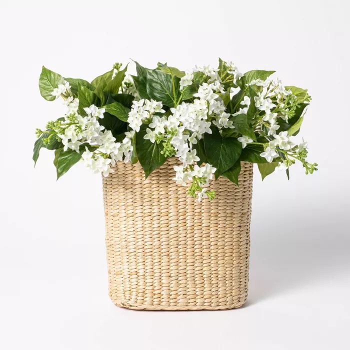 16" x 18" Artificial Lilac Plant in Hanging Basket - Threshold™ designed with Studio McGee | Target