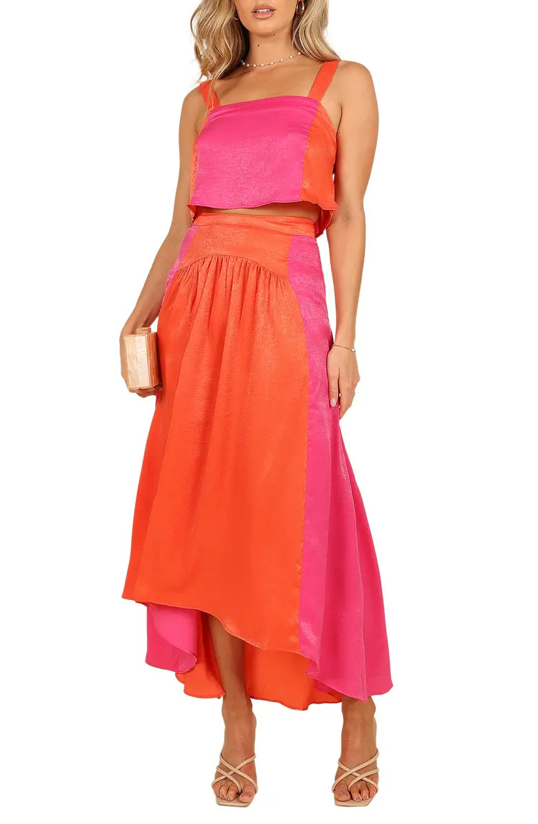 Lulu Floral Print Two-Piece High-Low Dress | Nordstrom