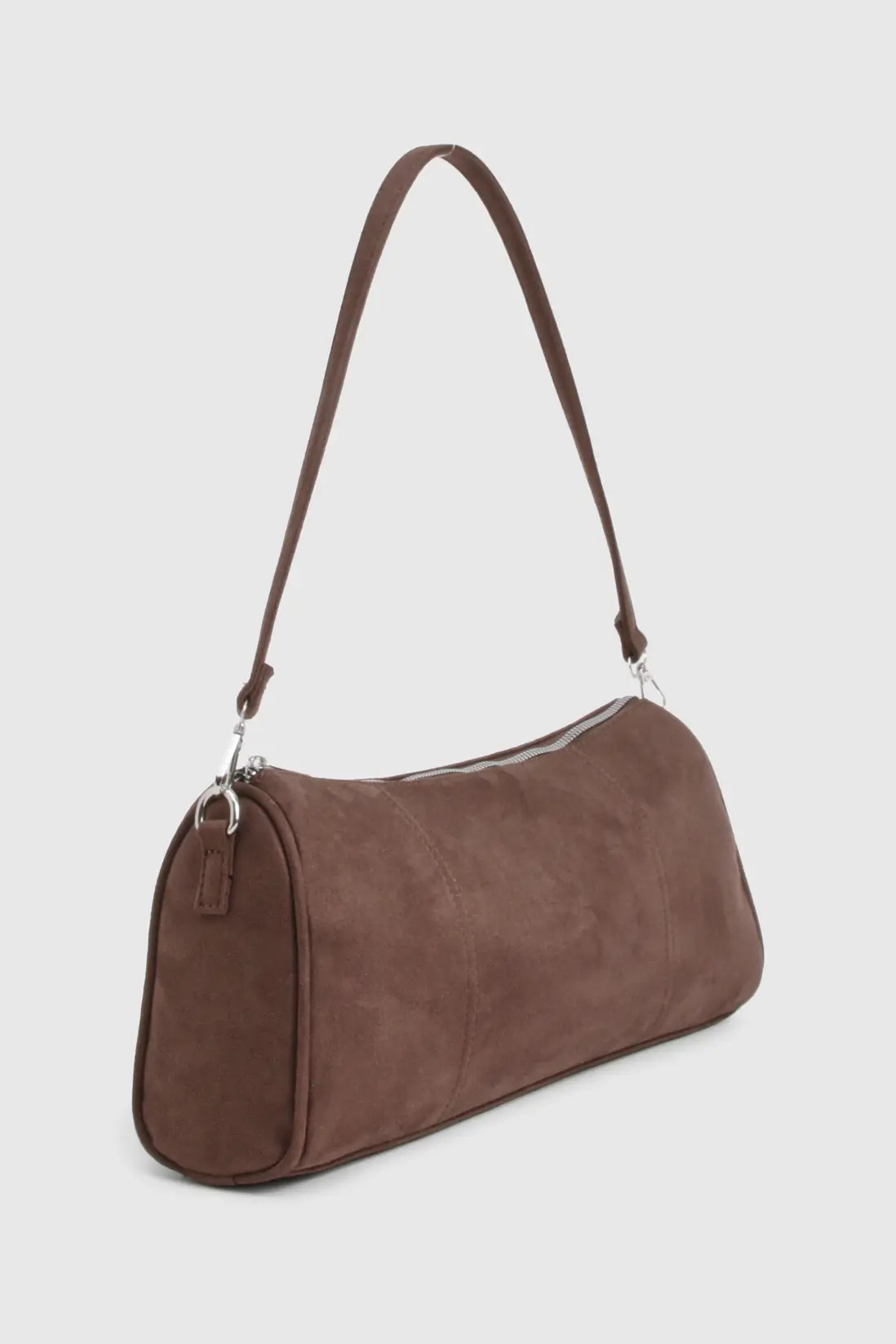 Slouchy Faux Suede Shoulder Bag | Boohoo.com (UK & IE)