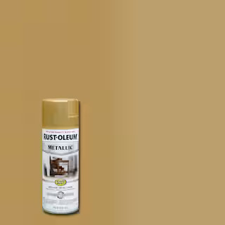 11 oz. Metallic Gold Rush Protective Spray Paint | The Home Depot