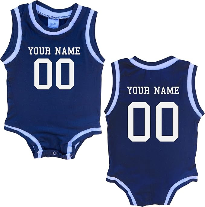 Rocket Bug Custom Sleeveless Basketball Sport Jersey for Babies - Personalized with Name & Number... | Amazon (US)