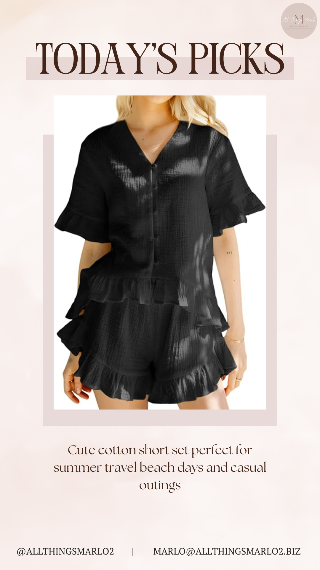 Cute cotton short set perfect for summer travel beach days and casual outings 

 #LTKSeasonal #LTKWorkwear #LTKTravel