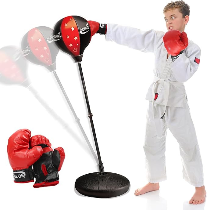 Punching Bag for Kids, Boxing Bag Toy with Boxing Gloves & Adjustable Stand, Great Birthday Gift ... | Amazon (US)