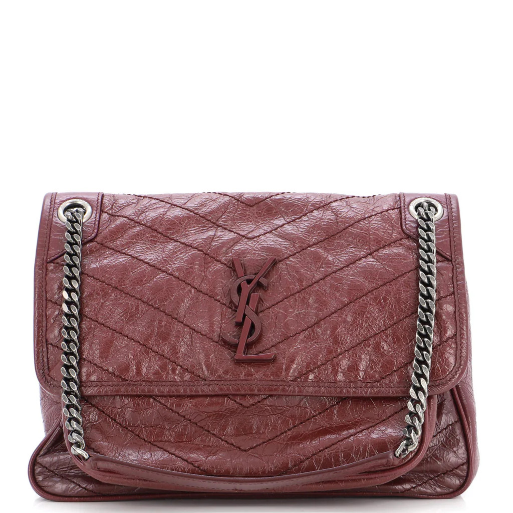 Niki Chain Flap Bag Matelasse Chevron Leather Medium | Rebag