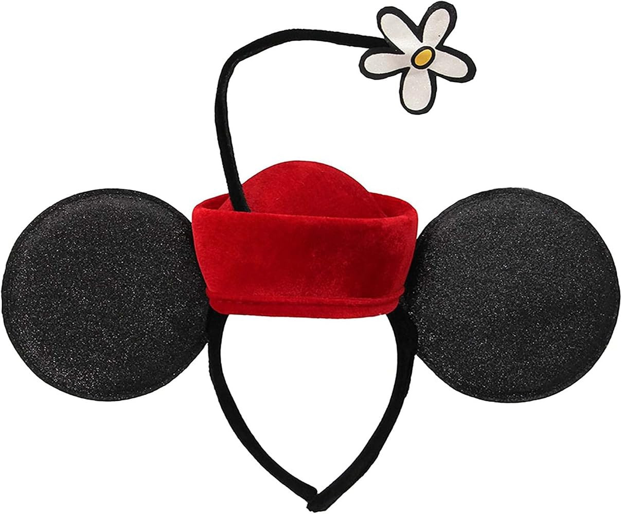 Disney Minnie Mouse Vintage Flower Costume Hat - Velvet with Daisy, Officially Licensed | Amazon (US)