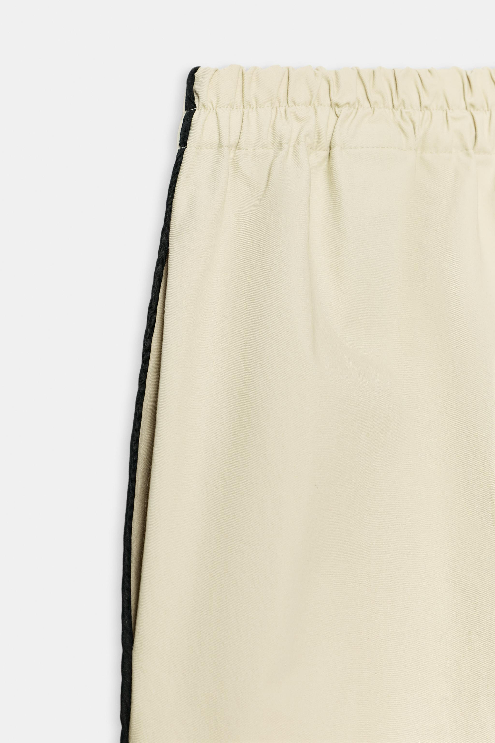 ZW COLLECTION CONTRAST BINDING BERMUDA SHORTS | Zara US