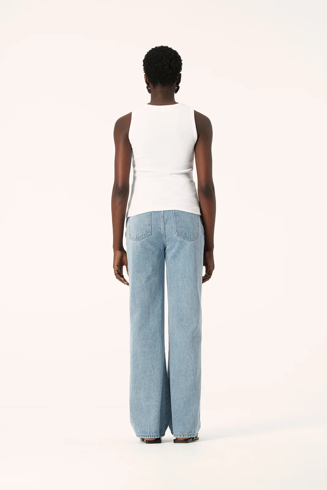 Monogram Nola Tank White | Elka Collective (AU, UK, US, NZ)