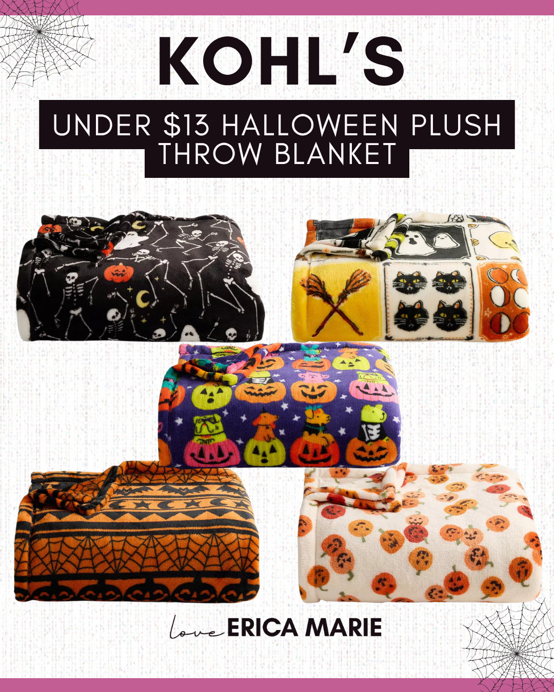 Found these Halloween throw blankets and they are so cute, soft, and fluffy! Such a must-have addition to your Halloween prep!

#HalloweenDecor #SpookySeason #HalloweenHome #FallDecor #ThrowBlanket #CozyHome #FallAesthetic  

 #LTKSeasonal #LTKHome #LTKSaleAlert