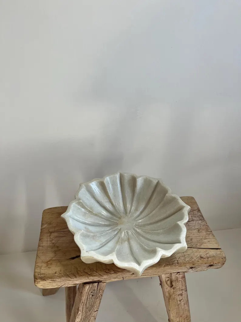 Marble Lotus Dish - Etsy | Etsy (US)