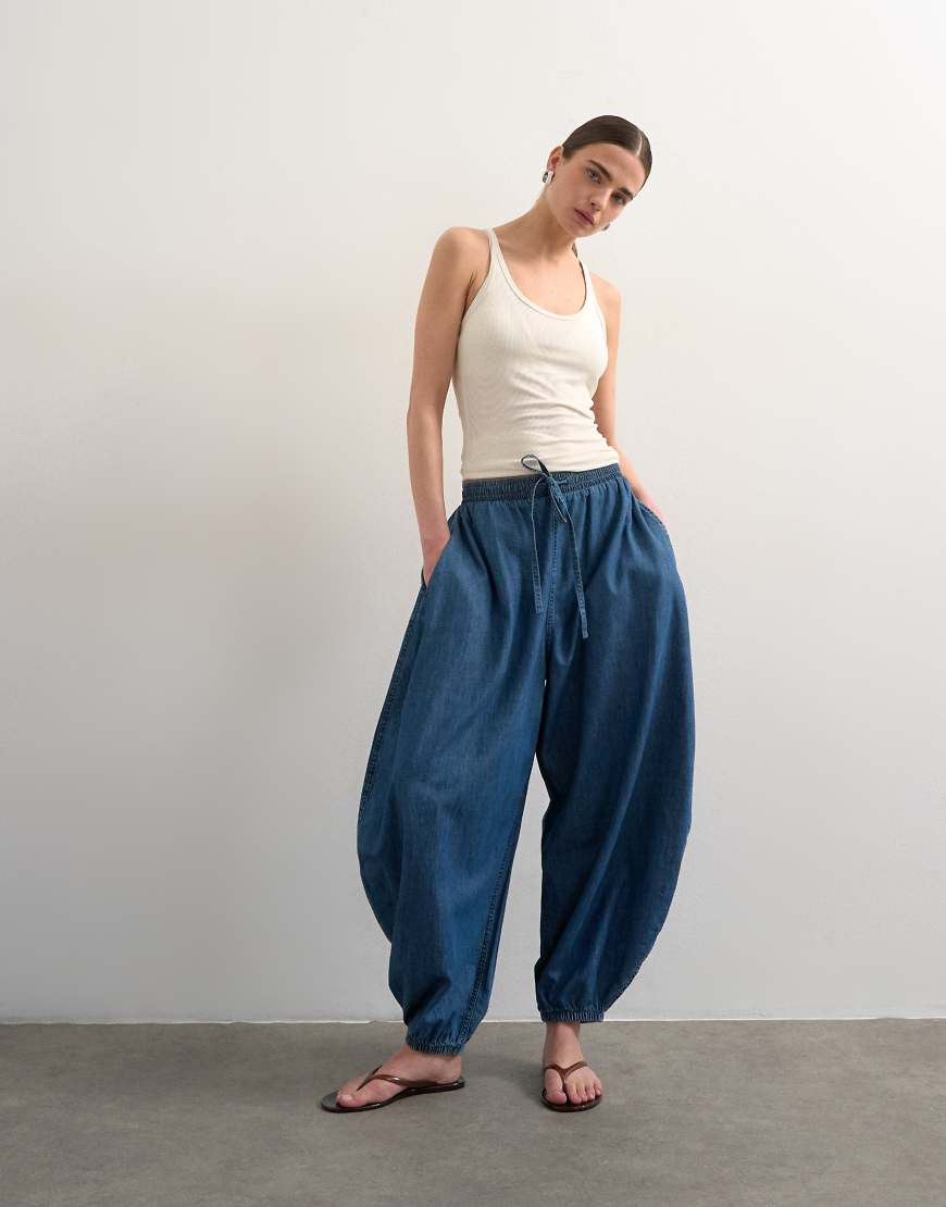 Topshop balloon jean in vintage blue | ASOS (Global)