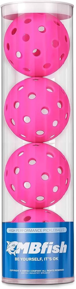 Pickleball Pickle Ball 4 Pack 3 Pack Balls 40 Holes for Outdoor Meet Specifications High Bounce | Amazon (US)