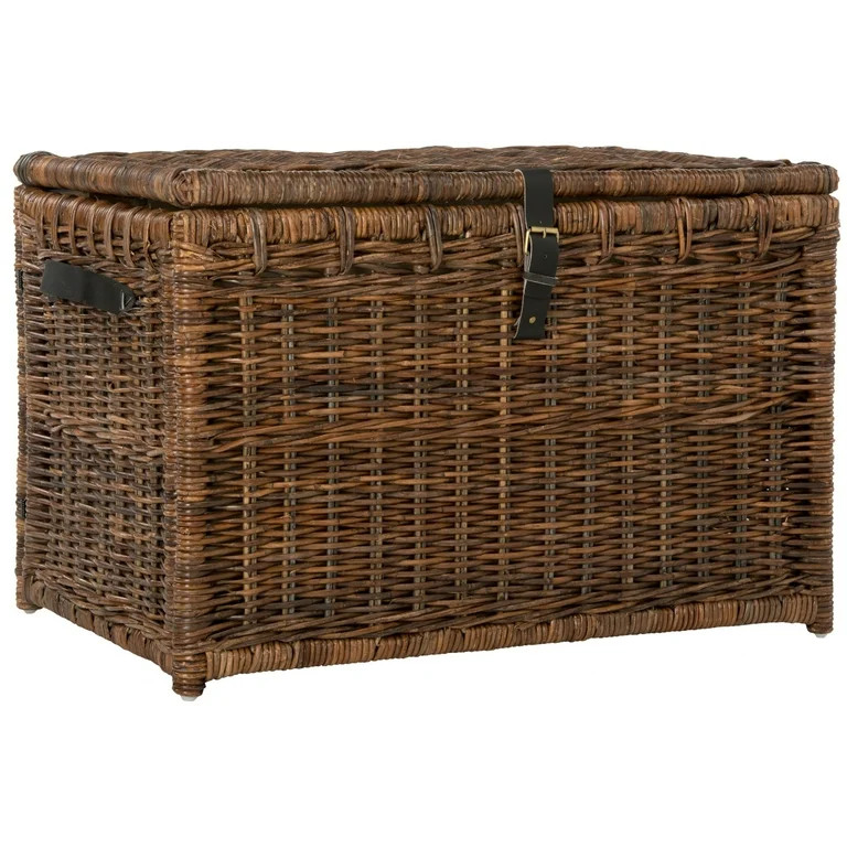 Michael 35" Wicker Storage Trunk, Brown | Walmart (US)