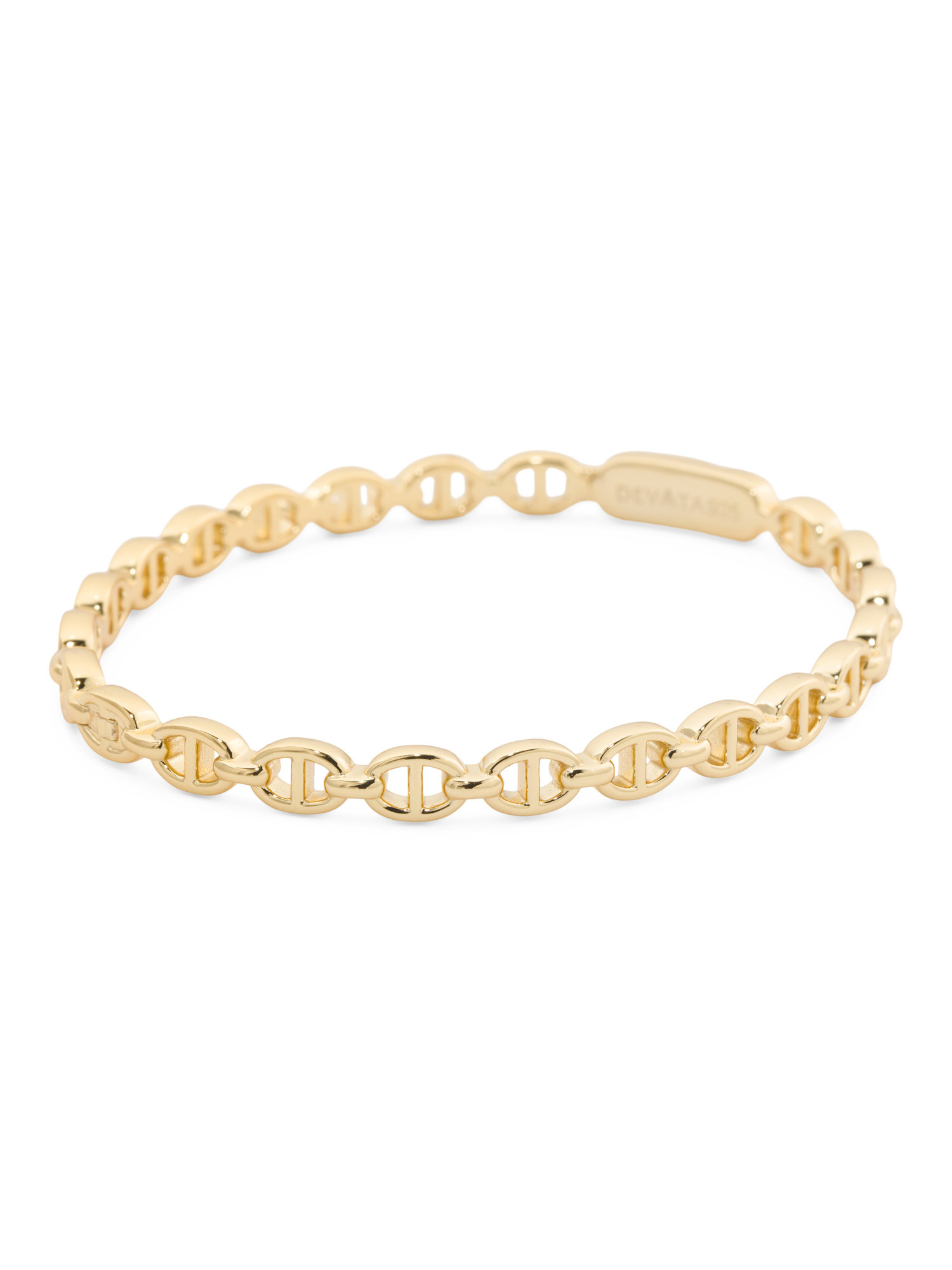 14kt Gold Plated Sterling Silver Anchor Bangle Bracelet | TJ Maxx