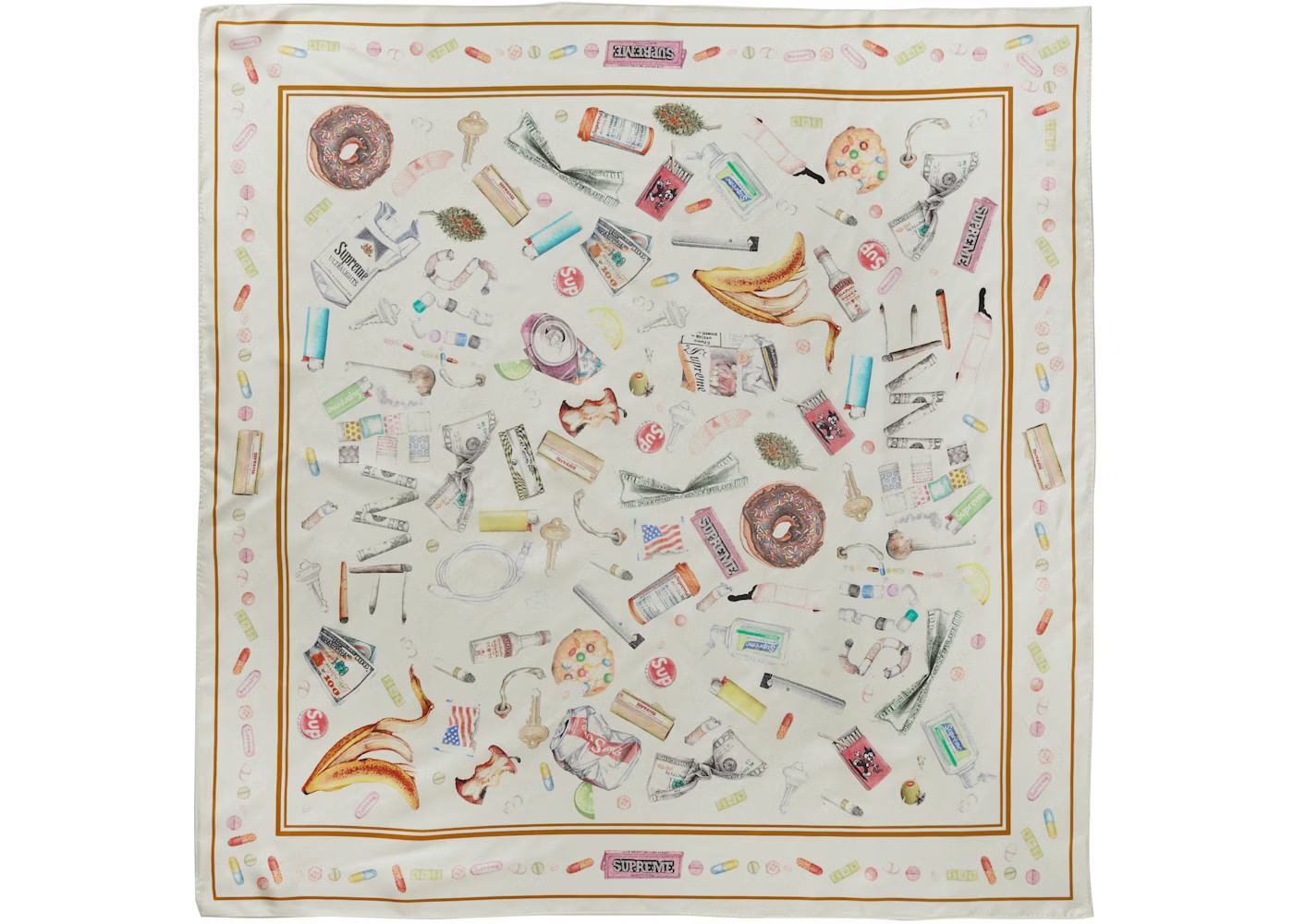 Supreme Trash Silk ScarfMulticolor | StockX