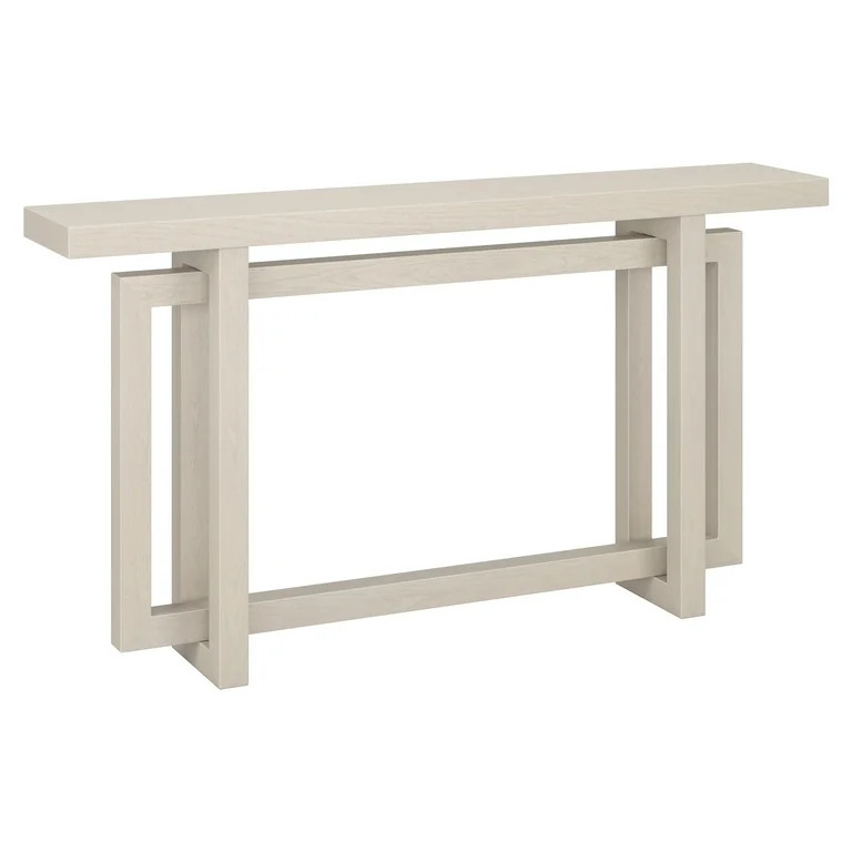 Evelyn&Zoe Modern/Contemporary 55" Wide Alder White Console Table | Walmart (US)
