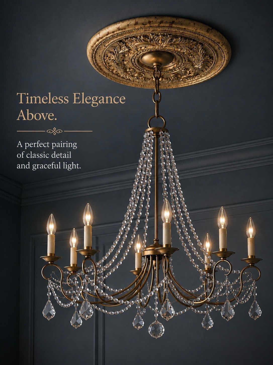 The kind of detail that makes the entire room feel custom. ✨ An ornate ceiling medallion paired with a crystal chandelier instantly gives a space that collected, old-world elegance—without needing to renovate the whole room.

This is my favorite kind of Amazon find: the pieces that make people assume you spent way more than you did. 🤎

#AmazonFinds #AmazonHome #Chandelier #CeilingMedallion #LightingDesign #DesignerLook #LuxuryForLess #AffordableLuxury #OldWorldInteriors #TraditionalInteriors #TimelessInteriors #ClassicHome #InteriorDesign #HomeDecorFinds #CallsignDesign
