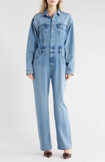 Good American Denim Oversized Jumpsuit in Indigo599 at Nordstrom Rack, Size Small/medium | Nordstrom Rack