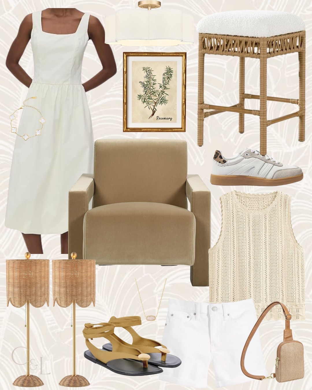 Amazon fashion and home finds I’m currently loving! This is such a simple and relaxed mood board of neutrals for clothing and interiors! 

Amazon, Amazon home, Amazon fashion, Amazon finds, Amazon must haves, dress, fashion finds, spring fashion, framed art, end table, spring dresses, white dress, wall art, artwork, botanical art, white dress, bar stool, counter stool, sneakers, pair of rattan lamps, scalloped lamp, slides, sandals, scalloped rattan tray, white denim shorts, flush mount, crochet top, sleeveless sweater, velvet chair, spring crossbody, mom outfit, accent chair, bookcase decor, gold earrings, drop earring, jewelry, affordable fashion, budget friendly fashion, home finds, handbag, designer look for less, table lamp, lighting, designer look for less, budget friendly home decor, #amazon #amazonhome

#LTKHome #LTKFindsUnder50 #LTKStyleTip