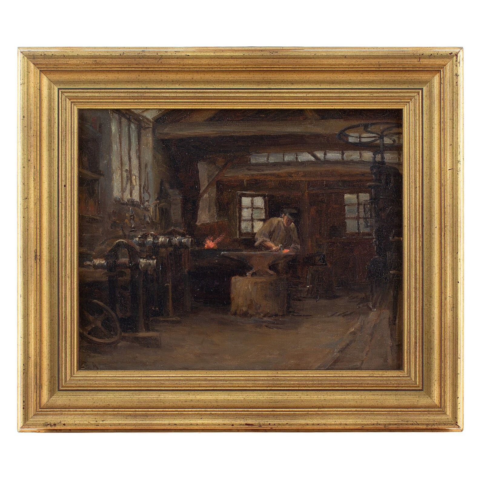 1920s Antique Oil Painting English School the Blacksmiths | Etsy | Etsy (US)