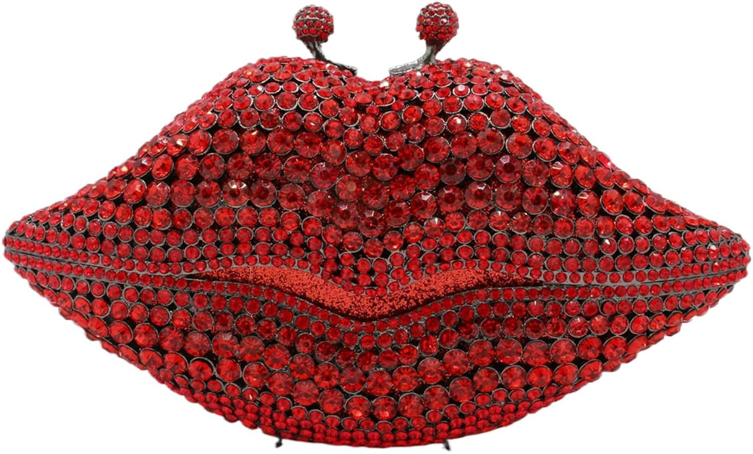 Women Sparkling Lip Evening Bag Rhinestone Clutch Luxury Purse Crystal Clutch for Wedding Party P... | Amazon (US)