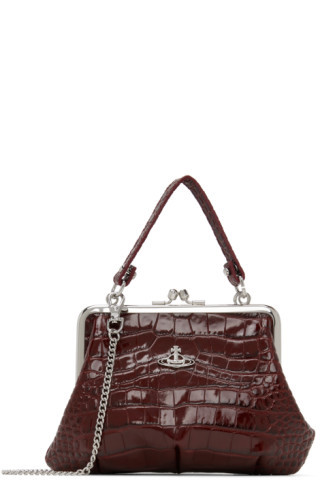 Burgundy Granny Frame Bag | SSENSE