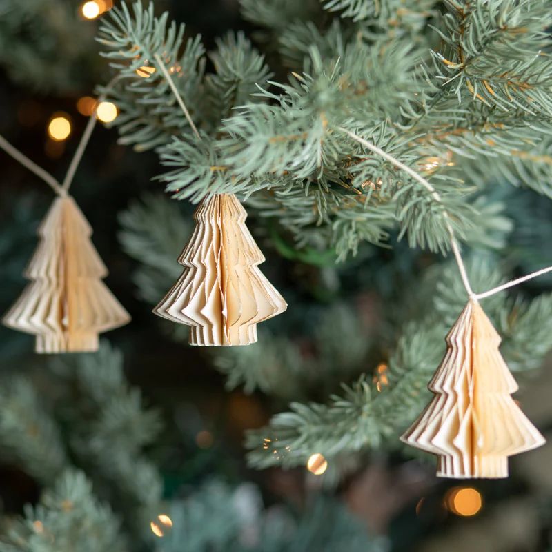 Honeycomb Paper Tree Garland | Purple Rose Home