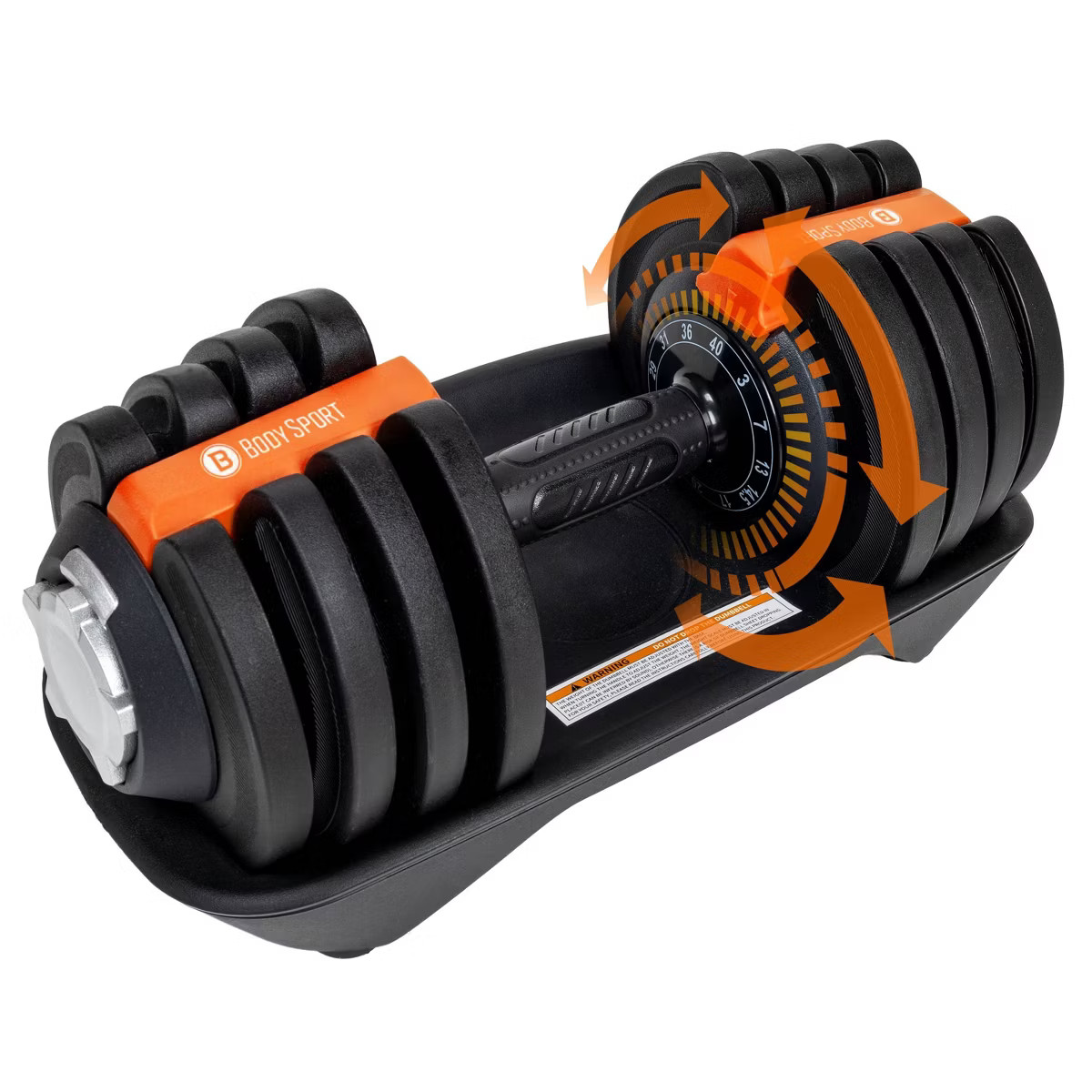 BodySport 40 Pound Adjustable Dumbbell – Includes 12 Free Weights, Ranging from 3 to 40 Pounds,... | Target