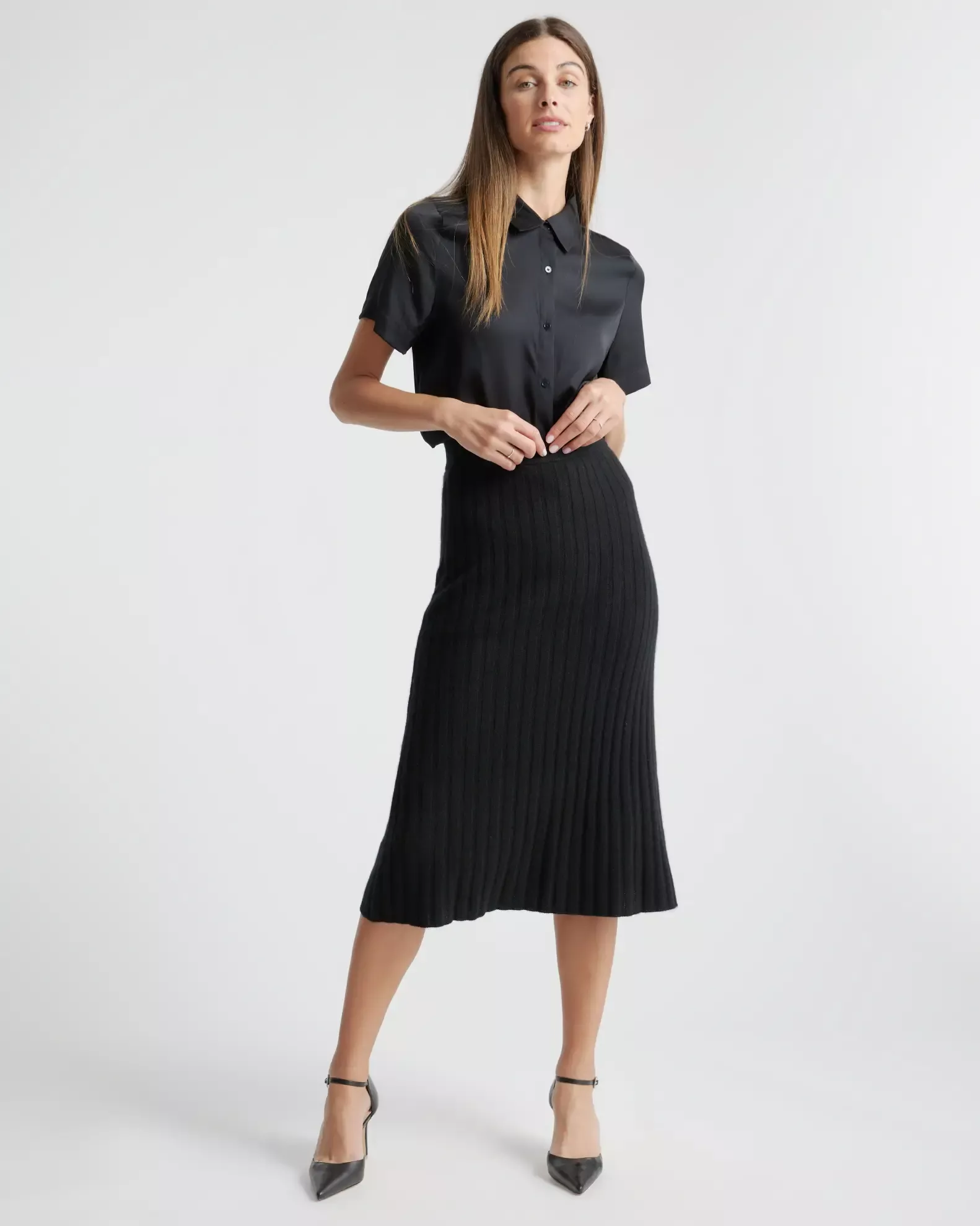 Tall Pintucked Fluid Taper Pants