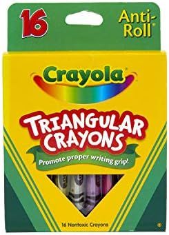 Crayola Triangular Crayons, Toddler Crayons, Coloring Gift for Kids Assorted, 16 count | Amazon (US)