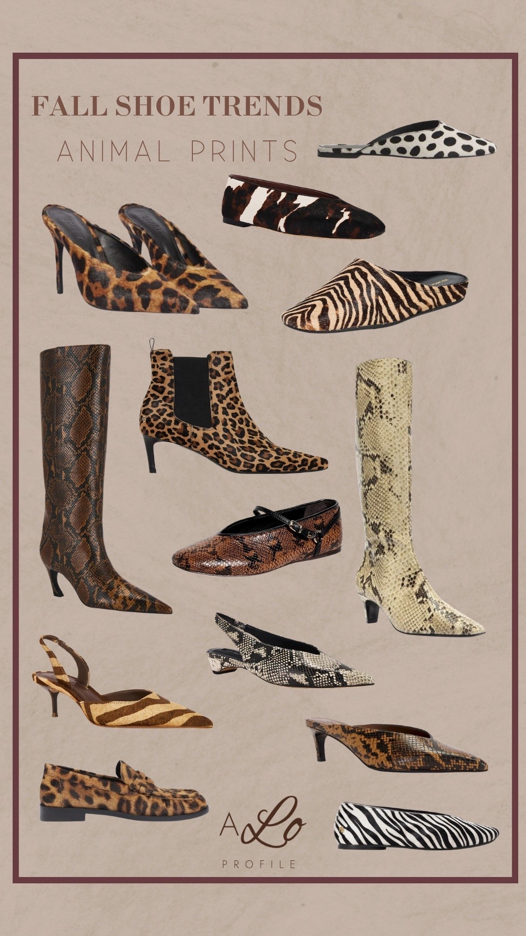 Fall Shoe Trends: Animal Prints // fall shoes, fall shoe trends, trending shoes for fall, fall style, fall outfits, fall wardrobe, fall fashion, fall trend forecast, fall shoes
