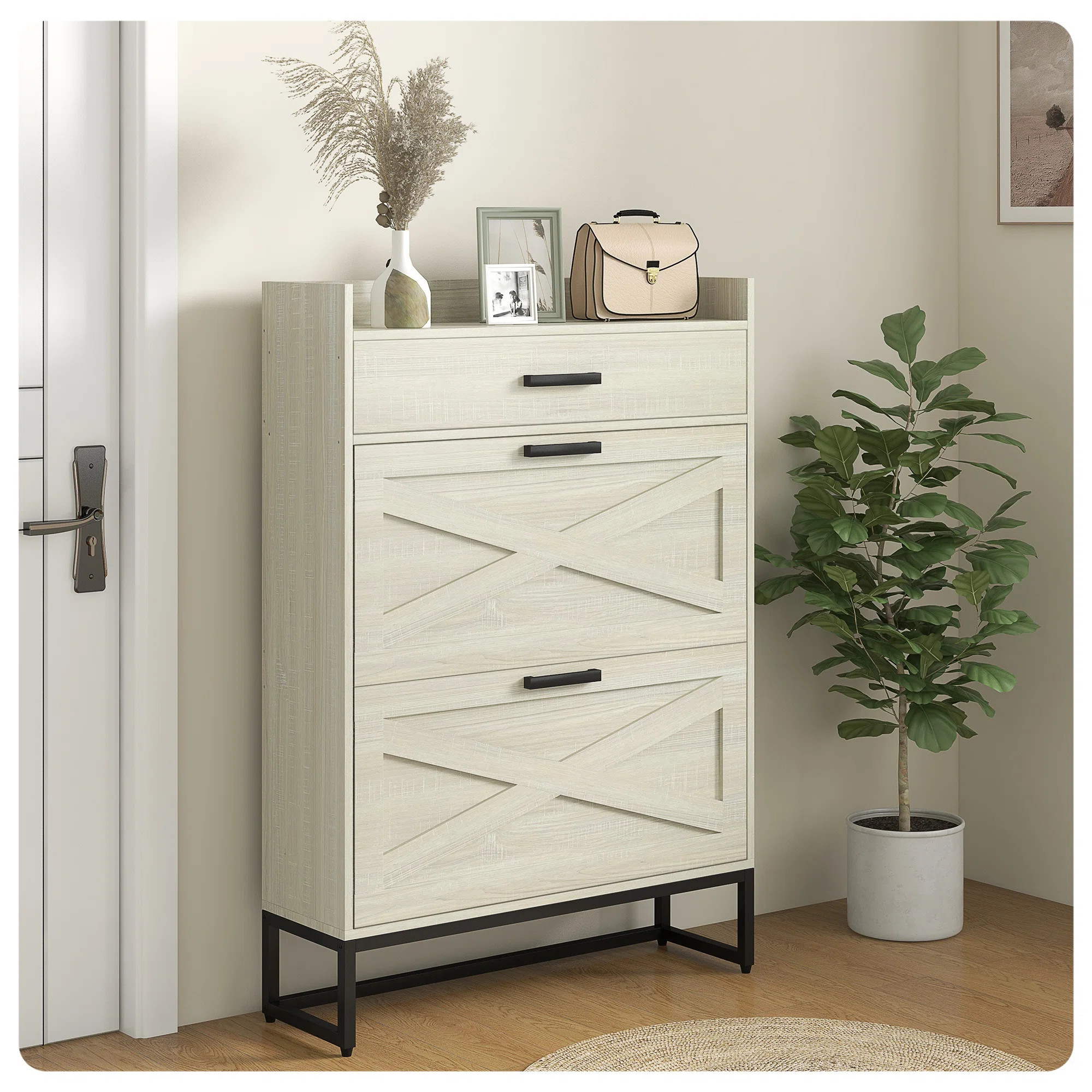 12 Pair Flip Down Shoe Storage | Wayfair North America