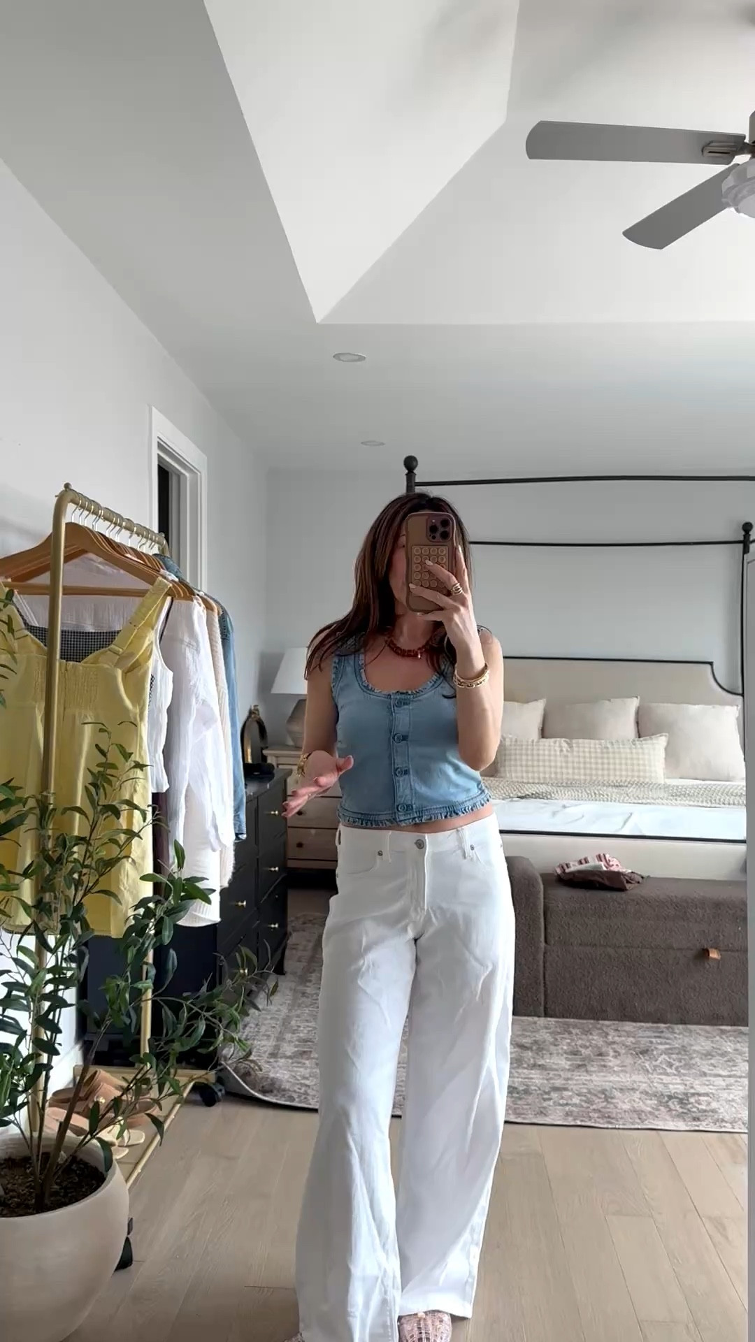 I love a soft denim top. So perfect to pair with white jeans for summer


#LTKgrwm #LTKSaleAlert #LTKSeasonal