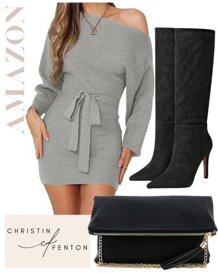 Amazon Fashion Finds! Fall outfits, sweater dresses, high heels, sandals, pumps, fedora hats, bodycon dresses, bodysuits, mini skirts, maxi skirts, watches, backpacks, camis, crop tops, high heeled boots, crossbody bags, clutches, hobo bags, gold rings, simple gold necklaces, simple gold rings, gold bracelets, gold earrings, stud earrings, work blazers, outfits for work, work wear, jackets, bralettes, satin pajamas, hair accessories, knee high boots, nail polish, travel luggage. Click the products below to shop! Follow along @christinfenton for new looks & sales! @shop.ltk #liketkit #founditonamazon 🥰 So excited you are here with me! DM me on IG with questions! 🤍 XoX Christin #LTKstyletip #LTKshoecrush #LTKcurves #LTKitbag #LTKsalealert #LTKwedding #LTKfit #LTKbeauty #LTKworkwear #LTKhome #LTKtravel #LTKfamily #LTKswim #LTKSeasonal  

#LTKfindsunder100 #LTKmidsize #LTKfindsunder50