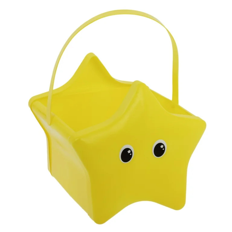 Star-Shaped Plastic Basket, Yellow, 11" x 8.5", Easter by Way To Celebrate | Walmart (US)