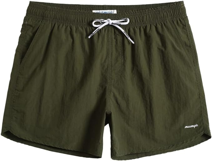 maamgic Mens Swim Trunks 5" with Mesh Lining Quick Dry Bathing Suits for Men Swim Shorts Swimwear | Amazon (US)