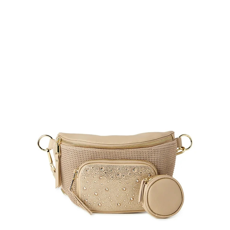 Madden NYC Women's Multi Belt Bag Fanny Pack  Toasted Almond | Walmart (US)