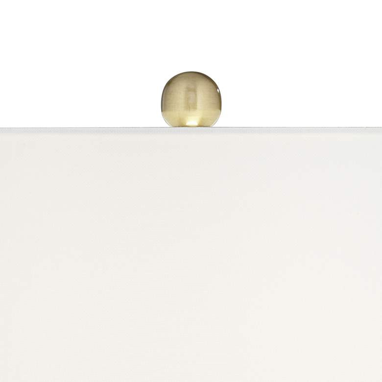 360 Lighting Draper 26" Gold and White Modern Ceramic Table Lamp | Lamps Plus