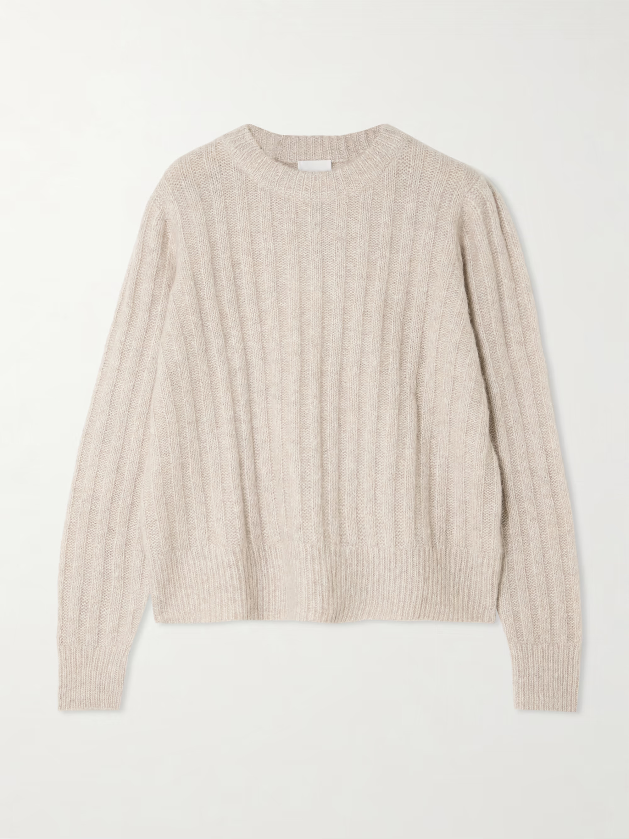 Ribbed cashmere and silk-blend sweater | NET-A-PORTER (US)