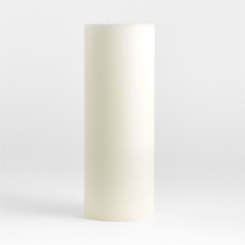 6"x16" White Pillar Candle + Reviews | Crate & Barrel | Crate & Barrel