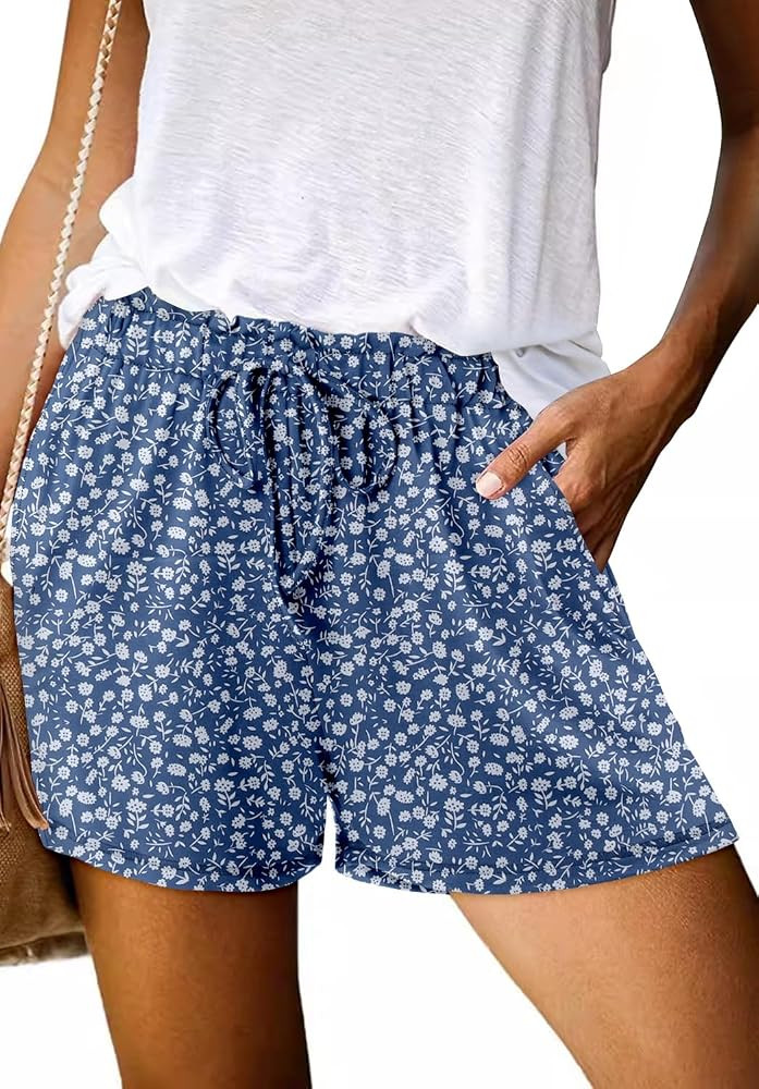 Angerella Womens Shorts with Pockets Summer Casual Shorts for Women Comfy Elastic Waist Lightweig... | Amazon (US)