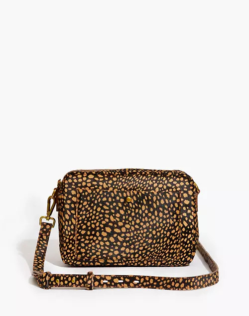 The Large Transport Camera Bag: Dotted Calf Hair Edition | Madewell