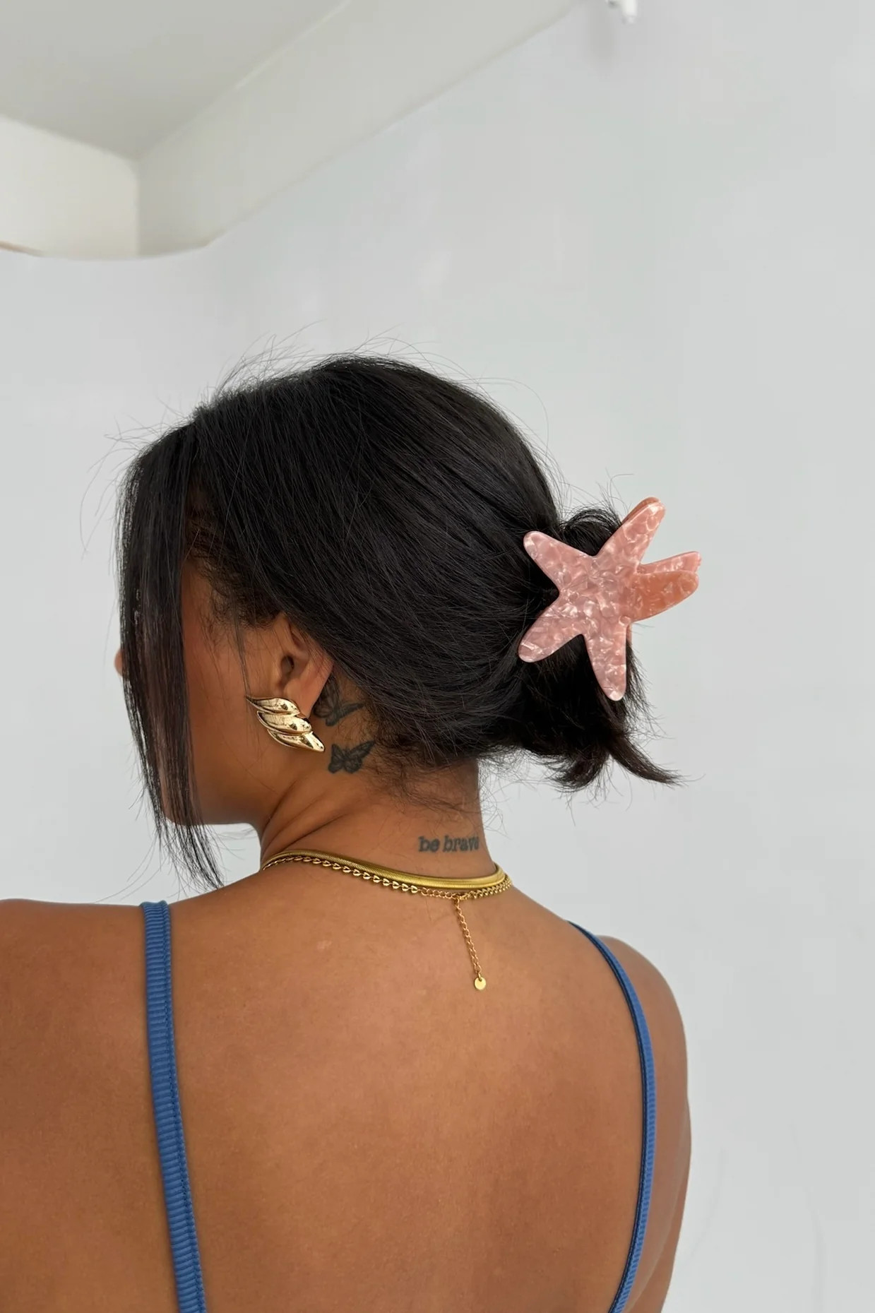 RPZL x GB Starfish Claw Clip in Pink Sand | Grey Bandit